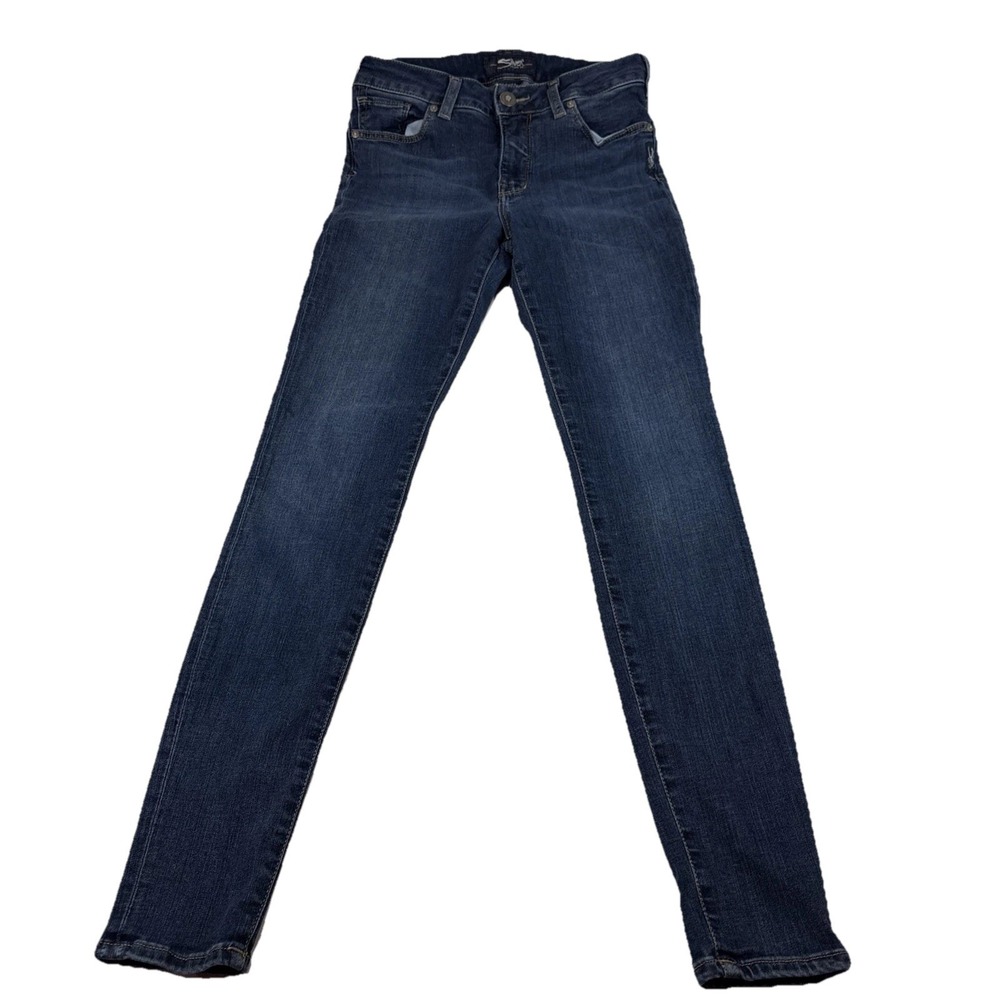 Silver Bleecker Skinny Jeans Size 28 x 29 Dark Wash Mid Rise Stretch
